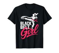 Martial Arts Black Belt Girl Karate Taekwondo T-Shirt