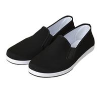 Martial Arts Canvas Footwear,Kung Fu Shoes,Chinese Taichi Shoe,Old Beijing Kung Fu Shoe,Chinese Traditional Canvas Shoes,Lightweight,for Daily Training B Black