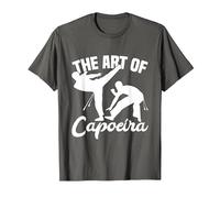 Martial Arts Capoeira Kicks Art of Capoeira T-Shirt, Men, Asphalt Grey, 5X-Large
