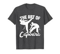 Martial Arts Capoeira Kicks Art of Capoeira T-Shirt, Men, Dark Heather Grey, Small