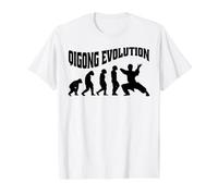 Martial-Arts chigong meditations Thai-chi Evolution Qigong Value Graphic T-Shirt, Men, White, XL