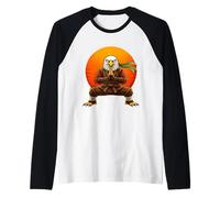Martial Arts Eagle - Karate MMA Fighter Training Graphic Raglan Baseball Tee