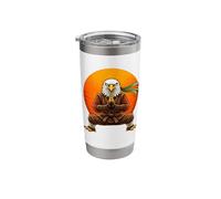 Martial Arts Eagle - Karate MMA Fighter Training Graphic Stainless Steel Insulated Tumbler