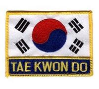 Martial Arts Embroidered Badge - Korea Taekwondo Patch NO 32