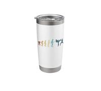 Martial Arts Evolution Karate MMA Funny Quote Fighter Stainless Steel Insulated Tumbler
