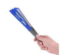 Martial Arts Fan, Stainless Steel Fan Sturdy Solid Tai Chi Martial Arts Chinese Style Kung Fu Dance Practice Training Performance Fan(Blue)