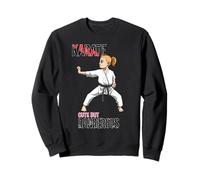 Martial Arts Karate Fighter Girl Sweatshirt