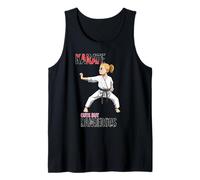 Martial Arts Karate Fighter Girl Tank Top