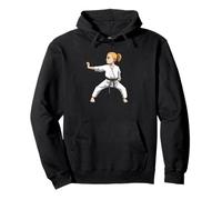 Martial Arts Karate Girl Fighter Pullover Hoodie