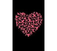 Martial Arts Karate Journal Notebook: Pink Heart Silhouette DIY Blank Lined Workout Note Book for Kids, Students, or Teachers