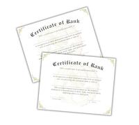 Martial Arts Karate Taekwondo Certificate of Rank 30pk 8.5x11” Belt Test Achievement Pass Judo Recognition Graduation Participation Instructor Class