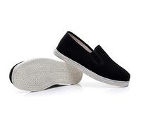 Martial Arts Kung Fu Tai Chi Cotton Soled Shoes (Black Cotton Soled, 12)