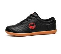 Martial Arts Shoes Men Adults Tai Chi Wu Shu Kung Fu Shoes Lightweight Taekwondo Leather Kung Fu Tai chi Footwear for Daily Exercises Training(Size:44(27cm),Color:D)