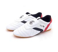 Martial Arts Taekwondo Shoes Lightweight Breathable Sport Boxing Karate Kung fu Taichi Shoes for Adults and Children (Color : White, Size : 43)