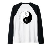 Martial Arts Taiji Yin Yang Taoism Qi Gong Character Chi Raglan Baseball Tee