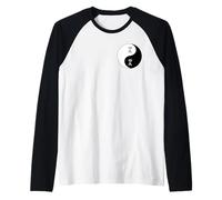 Martial Arts Taiji Yin Yang Taoism Symbol Character Kung Fu Raglan Baseball Tee