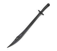 Martial Arts Theatrical Stage Cosplay props Movies Films Stunt Equipment - Black Polypropylene Chinese Kung Fu Long Sword - 37"