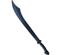 Martial Arts Theatrical Stage Cosplay props Movies Films Stunt Equipment - Black Polypropylene Chinese Kung Fu Short Sword - 33"