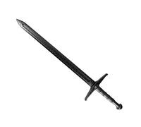 Martial Arts Theatrical Stage Cosplay props Movies Films Stunt Equipment - Black Polypropylene Ex Calibur Long Sword V2-41.7"