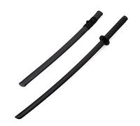 Martial Arts Theatrical Stage Cosplay props Movies Films Stunt Equipment - Black Polypropylene Japanese Bokken W/Scabbard Sword - 34"