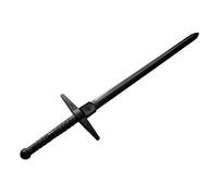 Martial Arts Theatrical Stage Cosplay props Movies Films Stunt Equipment - Black Polypropylene Two Handed Medieval Sword TT