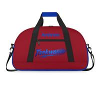 Martial Arts Training Duffle Bag | Personalised Taekwondo Karate Boxing Gym Bag for Men & Kids | Custom Name Water-Resistant Sports Holdall for Gear & Gloves, Taekwondo Motion Blue