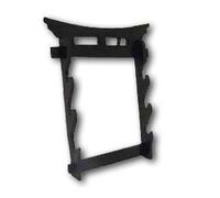 Martial Arts Weapons Stand - Tori Gate Sword Stand 3 Tier Wall Mounted
