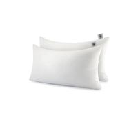 Martian Dreams Hybrid Pillow Microfiber & Shredded Memory Foam Fill | Medium to Firm, Hypoallergenic (Super King Size 50x90cm) 2 Pack | For Side Sleepers