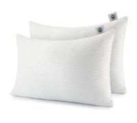 Martian Dreams LunaCore Hybrid Pillow, Microfibre & Shredded Memory Foam Fill, Medium Firm, Hypoallergenic, 2 Pack (50x75cm), Neck & Shoulder Support