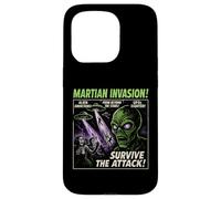 Martian Invasion Alien Movie Poster Vintage Halloween Case for iPhone 15 Pro