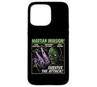 Martian Invasion Alien Movie Poster Vintage Halloween Case for iPhone 15 Pro Max