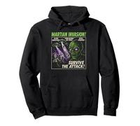 Martian Invasion Alien Movie Poster Vintage Halloween Pullover Hoodie