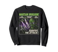 Martian Invasion Alien Movie Poster Vintage Halloween Sweatshirt