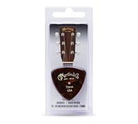 Martin Guitar Pick 18A0053 - Celluloid 346 Shape, Medium 0.73 mm - Tortoiseshell 12-Pack