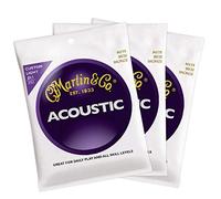 Martin 80/20 Bronze M175 Acoustic Guitar Strings 11-52 Custom Light 3-Pack