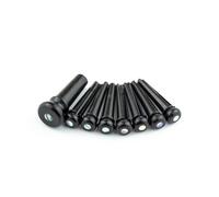 Martin Acoustic Guitar Bridge Pin Set, Black w/ Pearl Inlay