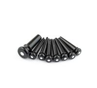 MARTIN Bridge Pins - Set of 8 - Black /White Inlay for Acoustic Guitar (18APP21)