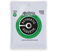 Martin Guitar Strings Authentic Acoustic MA530S Phosphor Bronze Extra Light (10-47) Marquis Silked