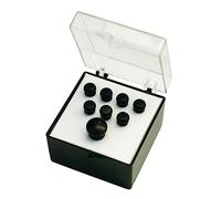 MARTIN Bridge Pins - Acoustic Guitar Set (7 Bridge, 1 End Pin), Plain Ebony (18APP17)