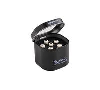 MARTIN Bridge Pins - Liquid Metal - Bone w/Paua - 6 Tin for Acoustic Guitar (18APP0013)