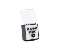 MARTIN Bridge Pins - Set of 8 - Black /White Inlay for Acoustic Guitar (18APP21)