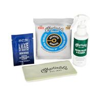 Martin Guitar Cleaning Kit | Complete Bundle with Polish, Microfiber Cloth, Detailer & Strings | Pro-Level Care for Acoustic Guitars