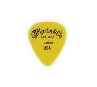 MARTIN Guitar Picks - Delrin .73 Yellow Plectrum - Pack 12 (18A0154)
