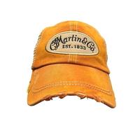 MARTIN Guitars Pick Hat, Orange Cap with Tan Mesh