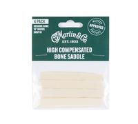 Martin High Compensated Bone Saddle - 4-Pack | Precision Saddles for Superior Intonation & Sustain | Genuine Martin Parts