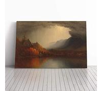 Martin Johnson Heade A Coming Storm Canvas Print | Gallery Wrapped 30mm Frame Wall Art | 24x16 inches | Ready to Hang | Modern Picture | Living Room Bedroom Lounge Office