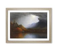 Martin Johnson Heade A Coming Storm Classic Painting Framed Wall Art Print, Ready to Hang Picture for Living Room Bedroom Home Office Décor, Oak A2 (64 x 46 cm)