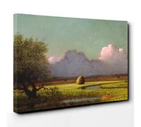 Martin Johnson Heade Sunlight and Shadow, Newbury Marshes Canvas Print | Gallery Wrapped 30mm Frame Wall Art | 30x20 inches | Ready to Hang | Contemporary Picture | Living Room Bedroom Lounge Office