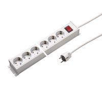 Martin Kaiser 12-Way Power Outlet Strip 45 degrees Earth Contact 1.5M (European Socket) - 1101KZL12ws15 [10 Pieces]