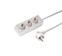 Martin Kaiser 3-Way 45 Degree White Socket With 5M Cable (European Socket) - 1045ZL5-15W/KWS